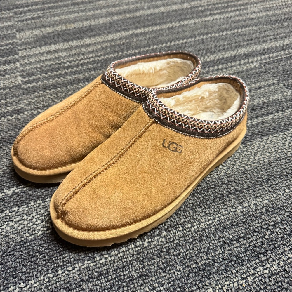 UGG Men's Brown Suede Slip-Ons